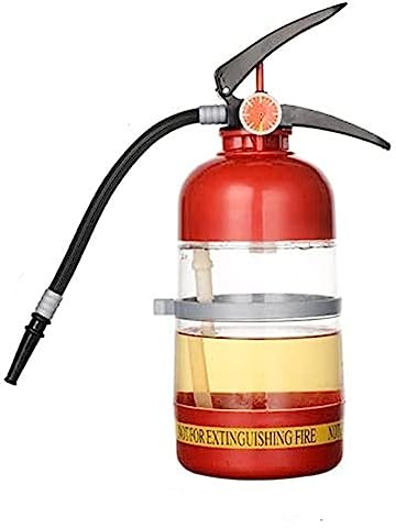 LXLUOO Distributore di birra, contenitore portatile in acrilico per estintore, dispenser originale per birra, acqua e birra, barili per bevande e liquori, per vino, liquori, 2 litri