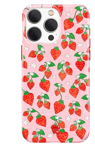 VELVET CAVIAR for iPhone 15 Pro Case - Compatible with MagSafe - 10ft Drop Tested - Strawberry