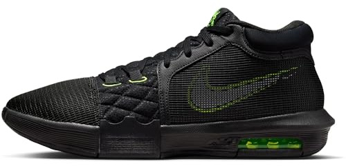 Nike Herren Lebron Witness Viii Basketballschuhe, Black/White-Volt, 41 EU