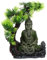 minkissy alte Buddha-Statue im Aquarium Fischbecken aus Glas Aquarium Dekoration Handwerk Ornament Aquarium-Landschaftsdekor Aquarien-Zen-Figur Traum Zubehör sitzende Statue schmücken Harz