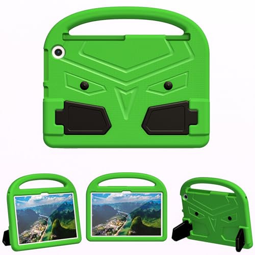 BARALARIQIU Funda protectora para tablet Amazon Kindle Fire HD Max 11 2023, a prueba de golpes, suave, ligera, con asa, función atril, color verde