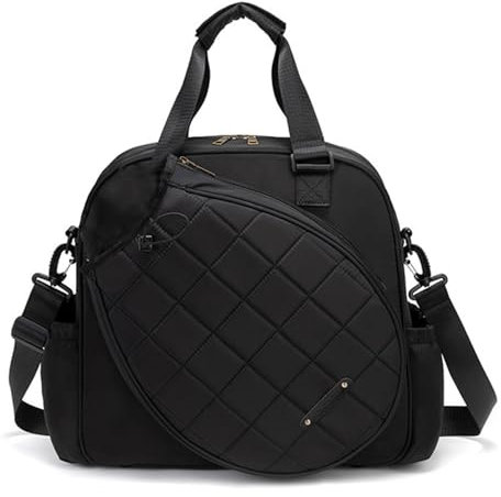 Tennisschläger-Taschen für Herren, wasserdichte Tennis- -Tasche – multifunktionale Tennisschlägertasche, verstellbare Tennis-Tasche für Erwachsene für Badmintonschläger