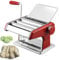 WXFKLDJ Red,3 knives, Pasta Maker Machine Roller Noodles Maker Stainless Steel Roller And Cutter 6 Adjustable Thickness Settings Pasta Maker Perfect for Spaghetti, Fettuccini
