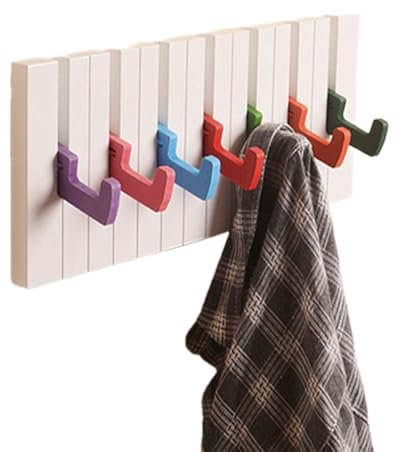 Piano Key Coat Racks Hook, Wall Hanger Key Hook, Handmade Clothing Hanger Rack Stand, Heavy Duty Piano Key Hanger for Hanging Coats Keys Hats Towels Bags Wall Art Keyboard Decorative