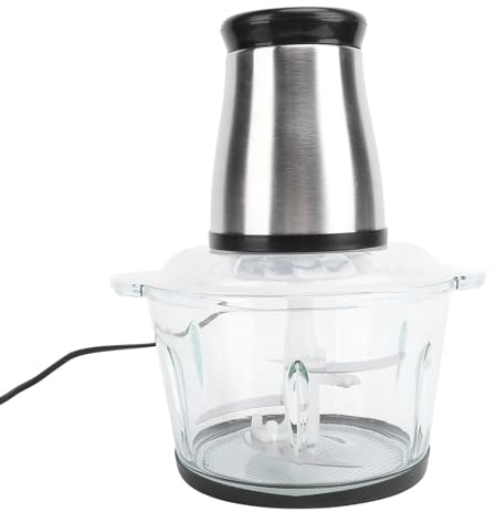 Hachoir à Viande électrique en Cuivre Pur, en Acier Inoxydable, Processeur Efficace, Mélangeur de Viande Hachée (Plug UE 220V)