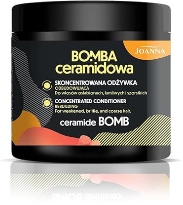 JOANNA Ceramid Bombe Konzentrierte Reparaturspülung 500g – Intensive Pflege für geschwächtes Haar - Pflege für geschwächtes, sprödes Haar