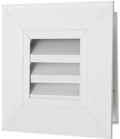 PATIKIL Door Air Vent Cover, 4 x 4, Aluminum Grille Ventilation Cover Louvered for Cabinet Wardrobe Door, Silver Tone