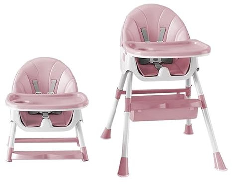 Chaise Haute Evolutive 4 en 1,Transat, Balancelle et Rocker Multifonction pour Bébé (0m+ 15kg) / Reclinable, Pliable et Réglable,Harnais 5 Points,Siège de table enfant