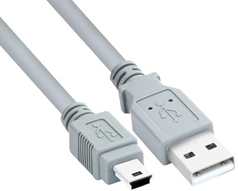 BIGtec Cavo mini USB da 1,8 m, da USB-A a mini B USB 2.0, compatibile con PS3, game controller, disco rigido esterno, dashcam, microfono USB HUB navi, alloggiamento per hard disk, smartphone, tablet