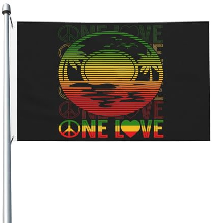 Garten Fahnen Waschbar Dekoration Flagge Karibik Rastafari Jamaika Personalisierte Fahne Für Feiern Hof Haus 90X150Cm