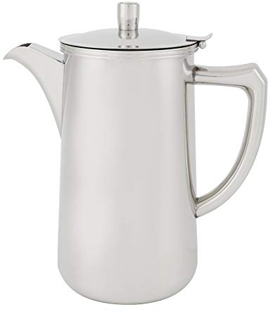 QANYEGN Carafe thermique en acier inoxydable, Pot à eau de 2 L, pichet à vapeur isolé sous vide avec couvercle pour jus de lait, café, thé