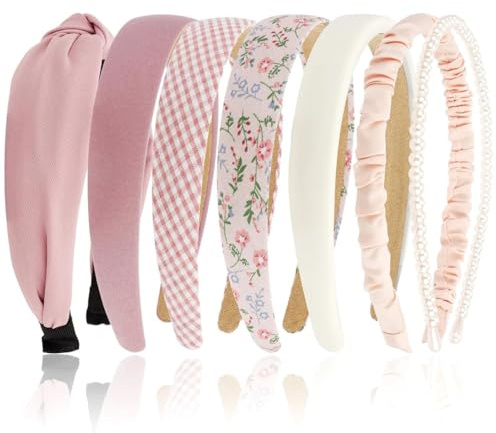 7 cerchietti rosa atmosfera primavera romantica, cerchietto capelli donna, cerchietti per capelli, cerchietti per capelli donna