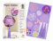 Ursus 23040099 - Paper Globes Bastelset, 120 Papierkreise, 2 Troddeln mit Kordel, amethyst