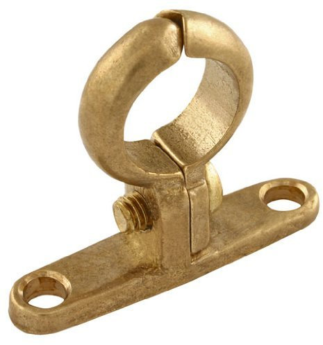Cast Brass Screw on Brackets 22mm - Pipe Clip