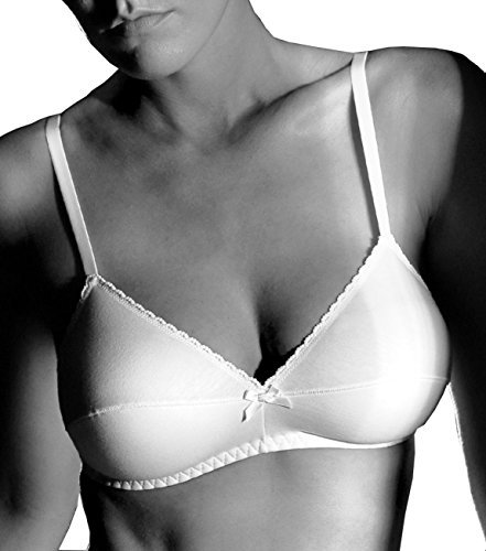 GIOS Reggiseno Senza Ferretto Coppa B - Art. 145 (3 IT, Bianco)