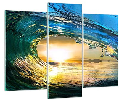 ARTTOR Glasbild 130x100cm Wandbild Glasdruck Landschaften Maritim - 2779