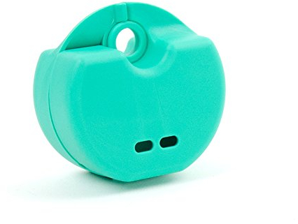 StellaPlast SP-221054 Spangendose mit Schnappverschluss zur sicheren Aufbewahrung von kieferorthopädischen Apparaturen, Knirscherschienen/Prothesen, Grün, 5,0 cm x 7,7 cm x 4,0 cm
