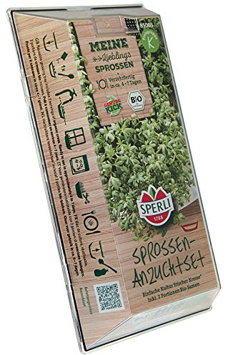 Sperli 85003 Keimsprossen Kresse-Starter-Set (Bio-Keimsprossen)