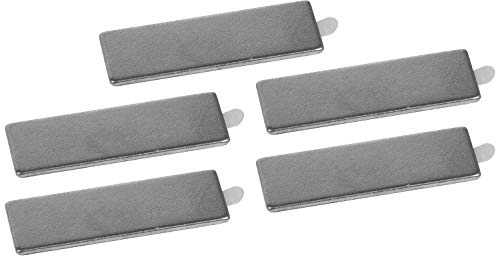 Connex Neodym-Quadermagnet - 30 x 10 x 1 mm - Selbstklebend - 5 Stück im praktischen Set - Extra starker Magnet - 1 kg Haftkraft - Für Haushalt & Werkstatt / Powermagnet / Klebemagnet / DY7100029