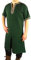 Leonardo Carbone® Kurzarm Tunika Richard - Mittelalter Kleidung Herren, Mittelalter Hemd, Freizeithemden Kurzarm, Karneval Kostüm Herren, Wikinger Tunika, LARP Kleidung - 100% Baumwolle Grün 2XL