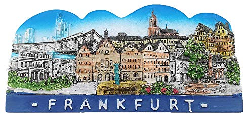 Frankfurt Deutschland 3D Kühlschrankmagnet Tourist Souvenir Geschenk & Sammlung Haus & Küche Deko Magnetaufkleber Frankfurt Deutschland Kühlschrankmagnet