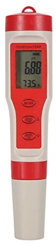 PH Messgerä Digitale PH Meter 4 in 1 Multifunktionale PH/EC/TDS/TEMP Meter Digitaler Wasserqualitäts Tester Monitor Messgerätestift für Haushalt Trinkbäder Hydroponik Aquarium Wasser Spa Pool