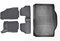 J&J AUTOMOTIVE | Allwetter TPE Gummimatten + Kofferraumwanne Set Für Mokka/Mokka X Ab 2012, Antirutsch, Passgenau, Rand 2-4cm, Schwarz