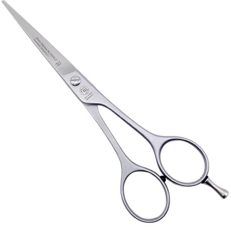 NTS-Solingen Friseurschere Silver Star Line 250 | Satiniert | Profi Haarschneideschere | Schere | Haarschere | Hergestellt in Solingen | 16,5 cm = 6,5