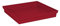 EDA - Soucoupe Carrée Toscane 40 cm - pour Pot de Fleur Carré Toscane 50 cm - 40 x 40 x H.5,9 cm - Rouge Rubis