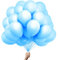 Hellblau luftballons - 100% Reiner NATURLATEX - Premium Qualität - Latex Party Ballons - Metallic Ballon - Geburtstag Dekoration - Bunte Luftballons 100