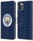 Head Case Designs Officially Licensed Manchester City Man City FC Dark Blue Patterns Leather Wallet Case Compatible With Apple iPhone 11 Pro Max