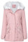 YYNUDA Parka invernale da donna, lungo, invernale, caldo, parka spesso con cappuccio in pelliccia, per esterni, giacca oversize, Colore: rosa., XL