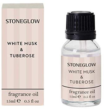 Stoneglow Modern Classics Collection - White Musk & Tuberose 15ml Scented Fragrance Oil - (Beige)