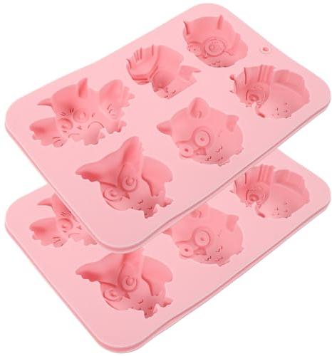 BESTonZON 2 Stücke Silikonformen Eule, Silikon Gießform Eule Backform Kuchenform Eule Form Muffinform Silikonform Backform Tortenformen Form Für DIY Muffins Cake Hochzeit Geburtstag Zubehör