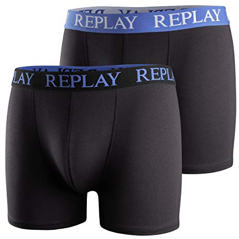 Replay Basic Cuff Unterwäsche Black/Turquoise XXL
