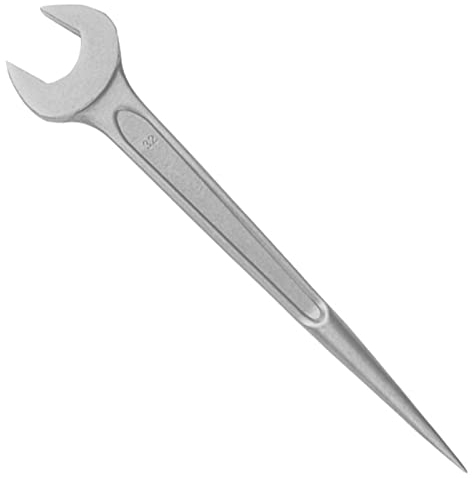WEDO Edelstahl Schraubenschlüssel, Konstruktion mit Pin,Einmaulschlüssel,Single Open End Schraubenschlüssel,Korrosionsbeständig, Rostfest,46mm
