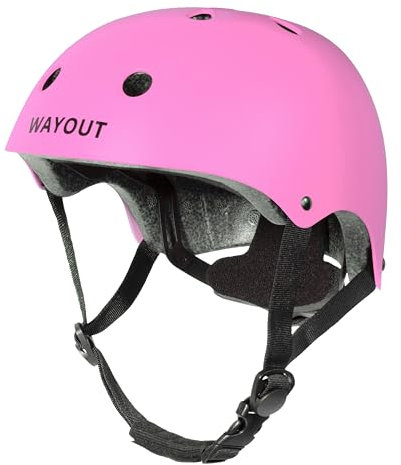 Wayout Sports - Casco Deportivo Unisex - Jóvenes y Adultos (Large, Rosa)