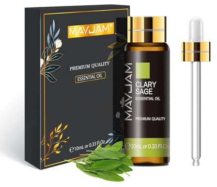 MAYJAM Salbei Ätherisches Öl 10ML, Salbeiöl für Diffusor, Luftbefeuchter, DIY, Home,Wardrobes