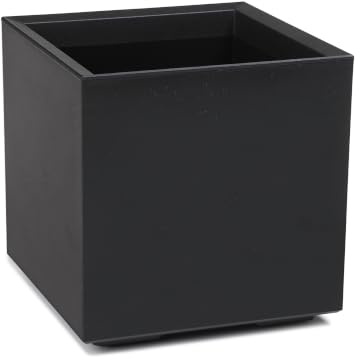 LAMELA Bac à Plantes sur roulettes 40 cm, 36 L - Pot de Fleurs en Plastique - Cache-Pot avec Drainage - Intérieur & extérieur - Résistant aux intempéries et Facile d’Entretien, Noir | Robuste, résistant aux intempéries, insert amovible, drainage intégré, racines saines