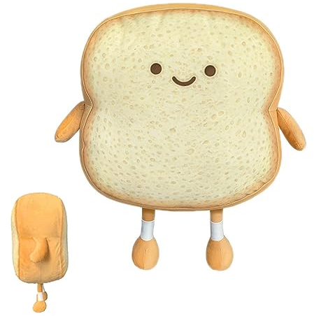 Generisch Toast Sofakissen, Lustiges Toastkissen, Brot Kissen Kissen, lustiges Toastkissen, Brot Kissen Wohnkultur, Brot Form Plüsch Kissen, Vakuumverpackung, für Schlafzimmer Dekor
