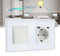 BSEED Lichtschalter mit Steckdose 1 Fach 3 Wege,Wandschalter mit 16A Schuko Steckdose mit USB Anschluss (Max. 2.1A) Typ C Port, Lichtschalter Unterputz Wechselschalter mit Steckdose Weiß- 157mm