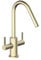 Bristan CSH EFSNK BB Cashew Easyfit Monobloc Sink Mixer Brushed Brass Twin Lever Mono