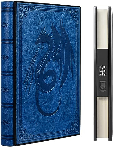 ZXHQ Luxuriöses Tagebuch mit Schloss, 180° Flaches Design, A5 Notizbuch für Erwachsene Männer Frauen Mädchen, 220 Seiten 120gsm Papier, Größe A5(15.9 × 21.5cm) Blau