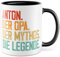 Taza para abuelo, regalo personalizado, con texto en alemán Der Opa Der Mythos Die Legend