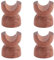 HiFi Cable Clamp Wire Bracket, 4Pcs Wooden Speaker Cable Riser AC Power Wire Stabilizer for Home Theater, Av Receivers, Amplifiers and Sound Systems