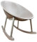 Aspira Home – Schaukelstuhl im skandinavischen Design aus wetterfestem Kunststoff – Ergonomisch & stilvoll für Garten, Terrasse & Balkon – Erhältlich in Weiß, Anthrazit & Sandfarben