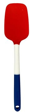 MASTRAD – Espátula – Cuchara – Preparación para hornear – Unibloc – De silicona – No Raye Les Ollas – Bandera francesa
