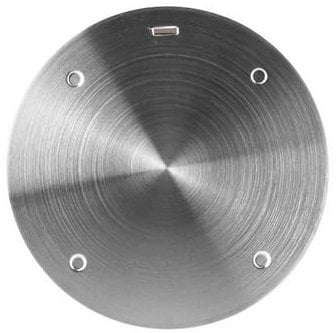 Induction Hob Converter Plate, Stainless Steel Heat Induction Plate 20cm, induction adapter plate with Hear Insulation Handle For Moka Pot, Coffee Pot, Pans