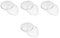 Gatuida 4 Piezas sartenes bol prueba de horno papelera de cocina Salsa plato slow cooker utensilios de cocina de vidrio para horno cazuela de cristal con asas tazones de vidrio Transparent