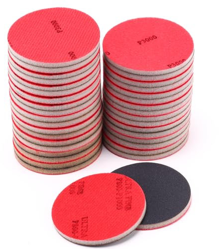 Spugne abrasive, 28 pezzi 75 mm, set di spugne abrasive, grana 180 – 3000, carta vetrata flessibile a secco, blocchi abrasivi per legno, metallo, riparazione carrozzeria auto